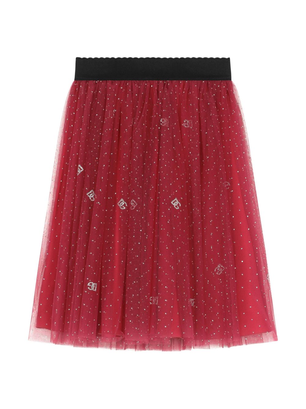 Logo-print skirt - Red