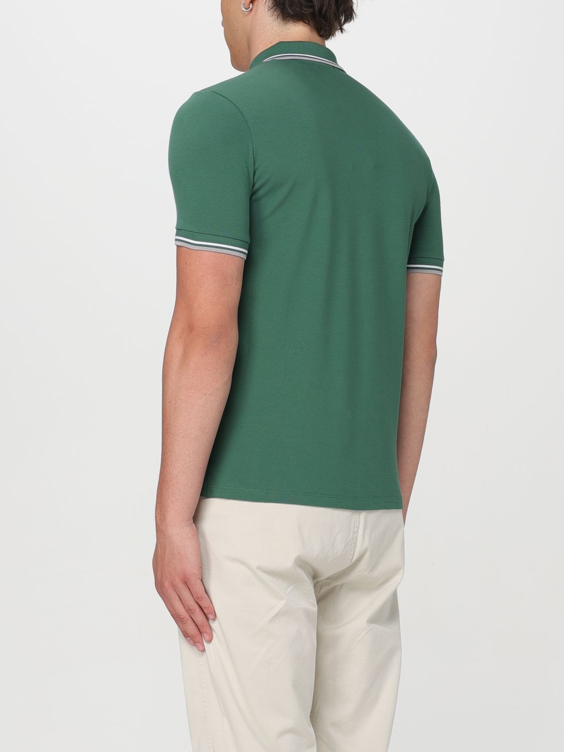 Polo Shirt Men color Grass Green