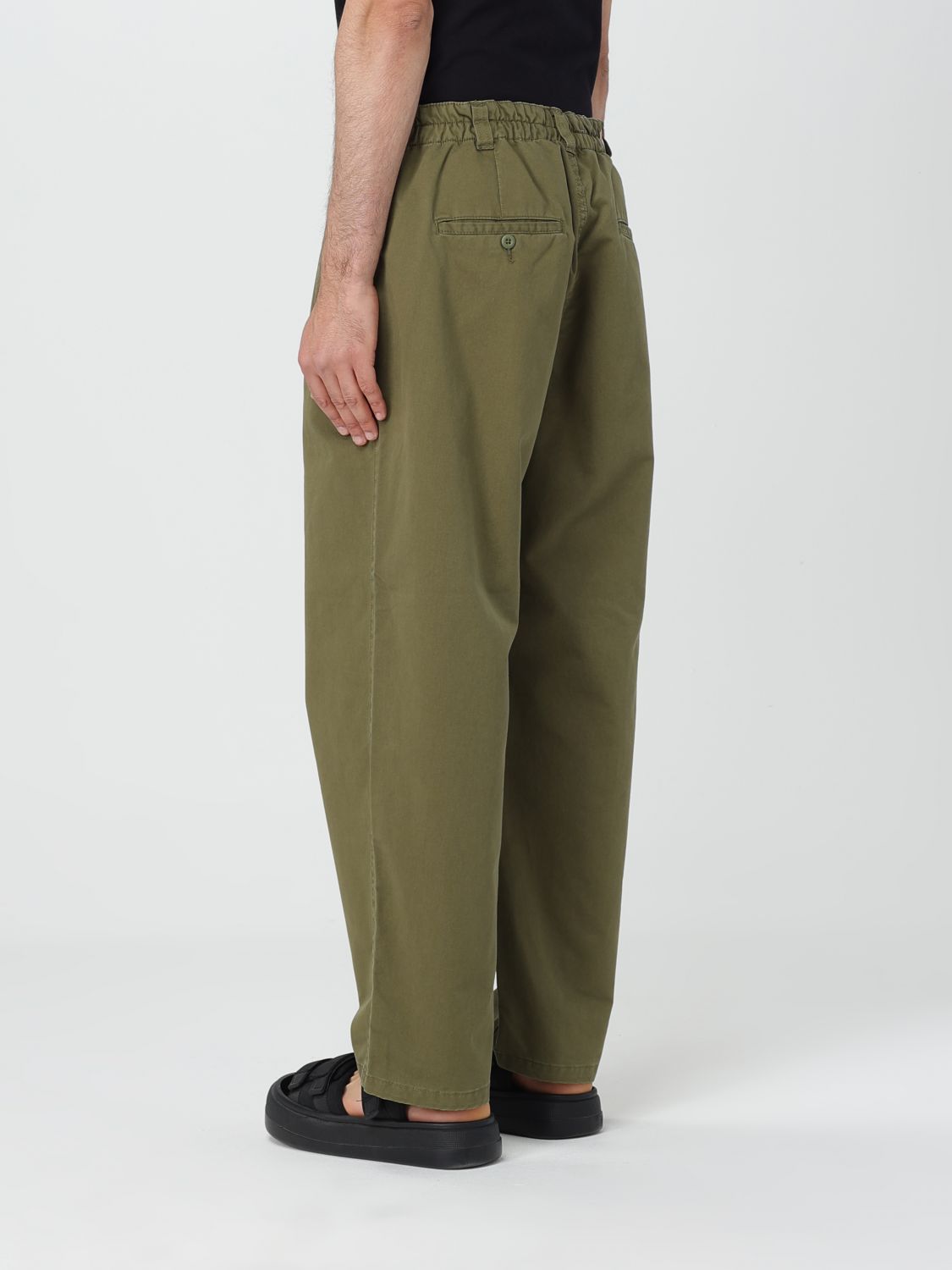 Pants Men color Green