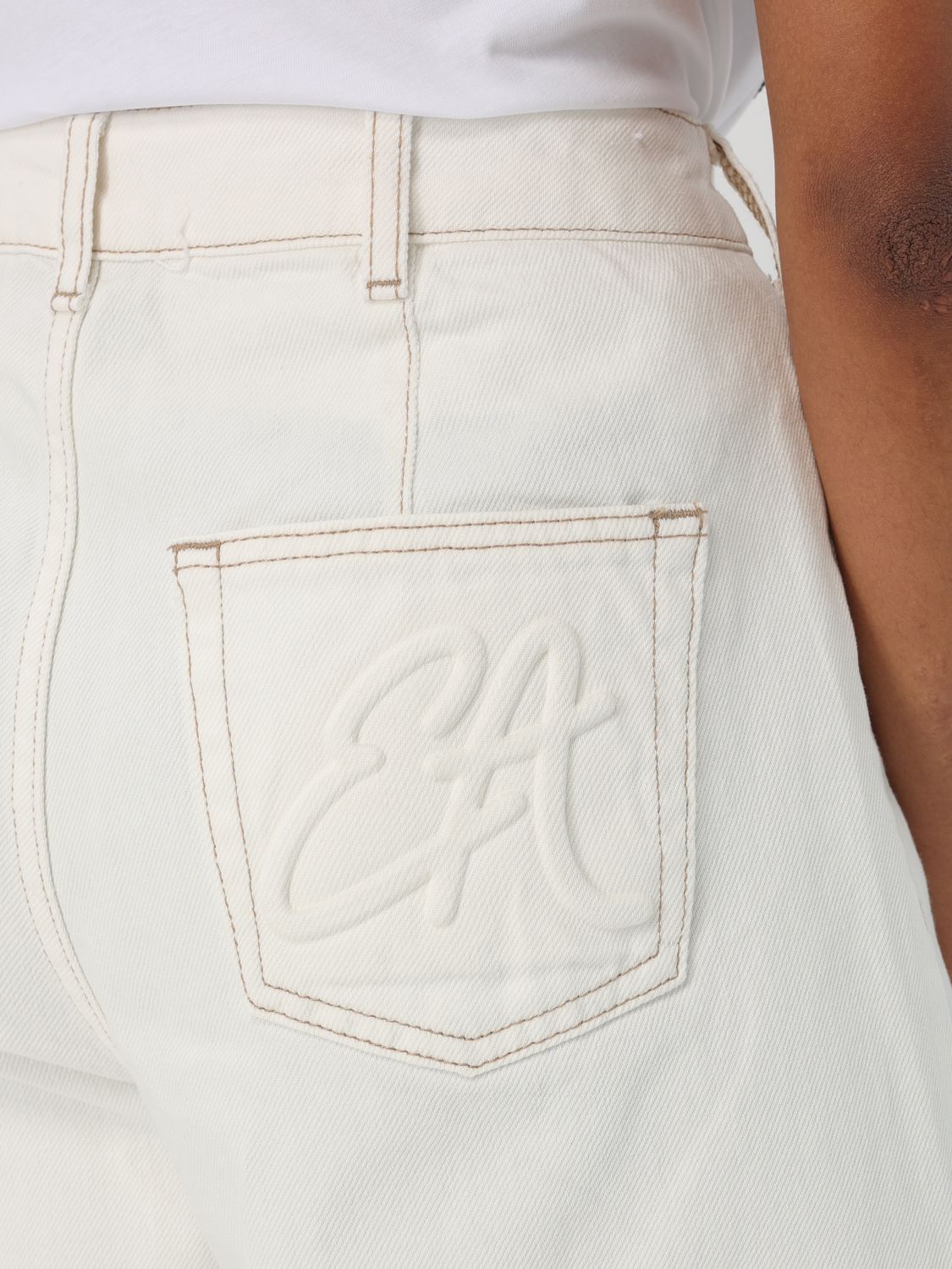 Jeans Woman color White