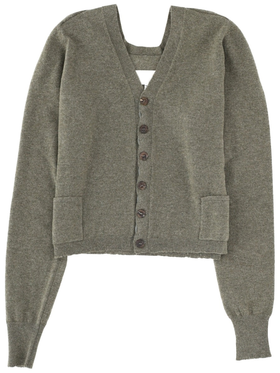 Wool V-neck Cardigan