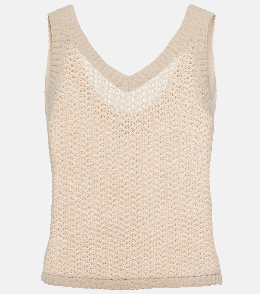 Arrigo knit cotton-blend tank top