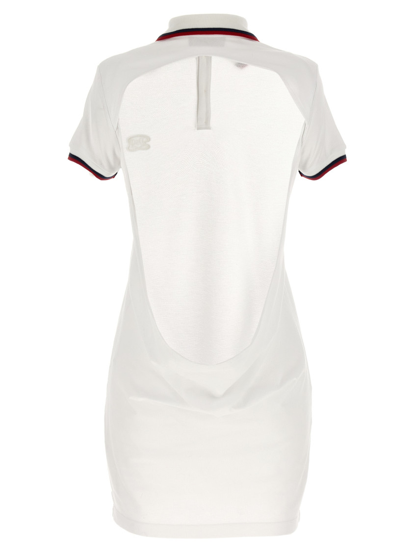 -Maxi Cut Out Polo Dress Abiti Bianco-Donna