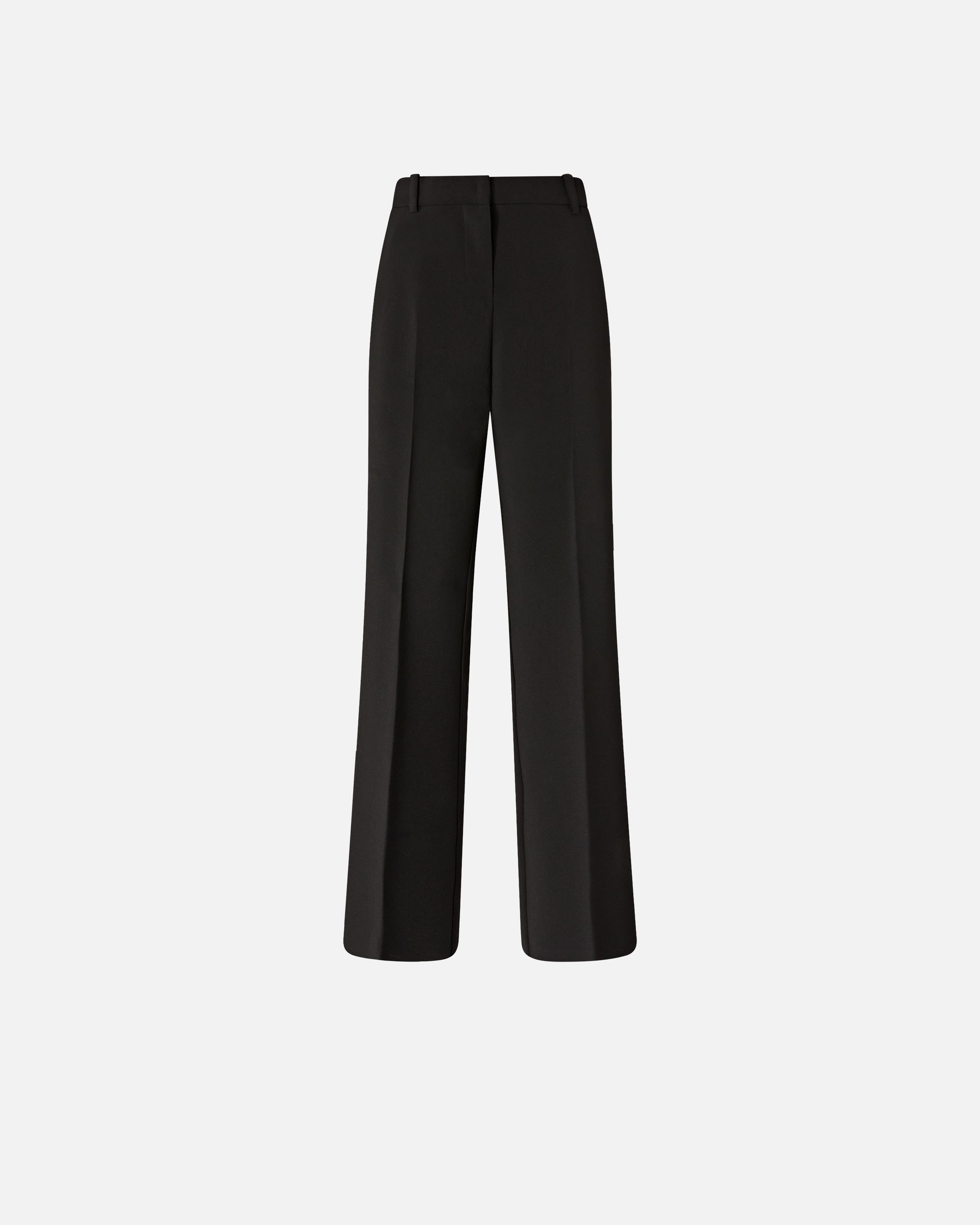 Trousers in canvas with pressed pleat detail - 38