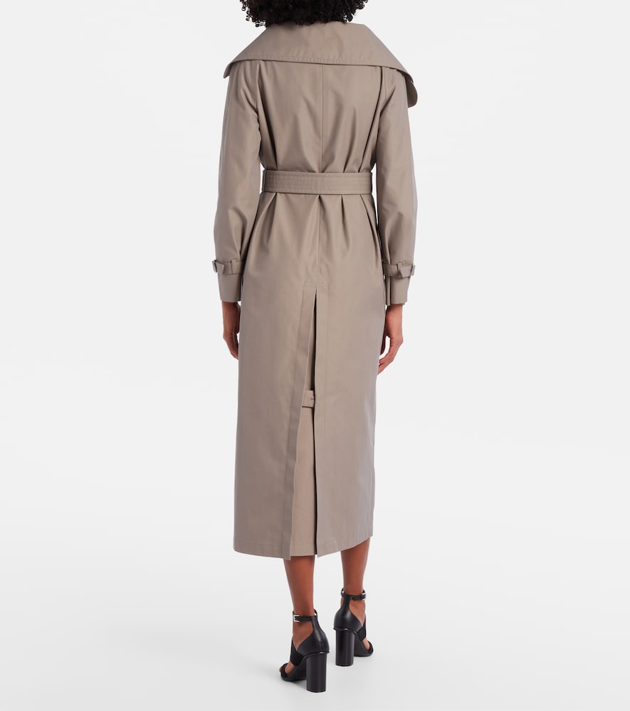 Pancia cotton gabardine trench coat