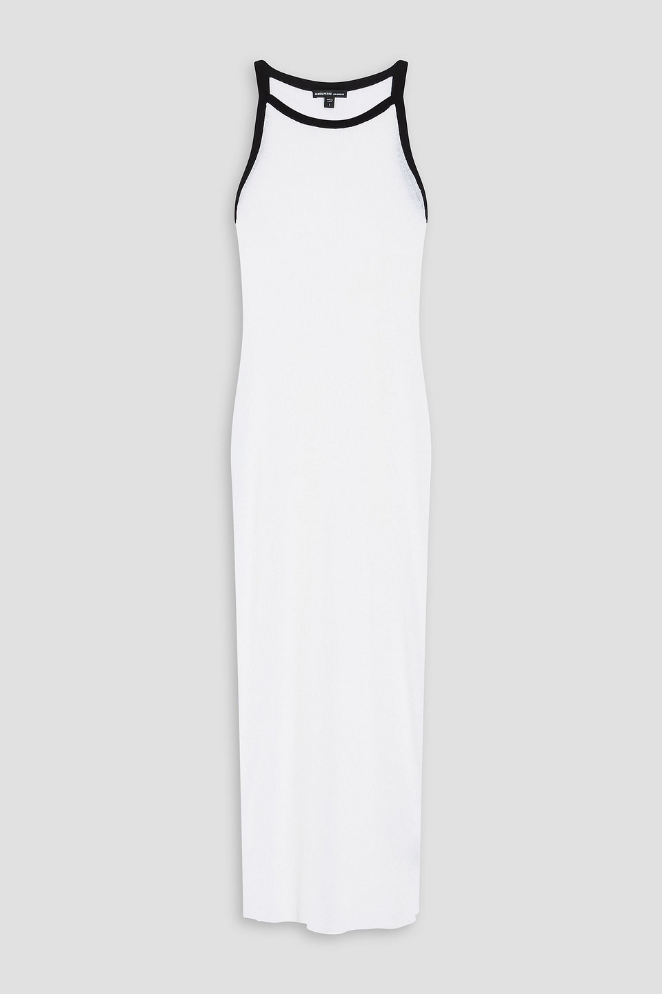 James Perse - Ribbed linen-blend jersey midi dress - White - 1