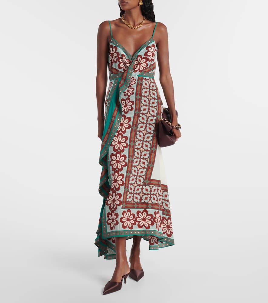 Turn Around silk crêpe de chine maxi dress