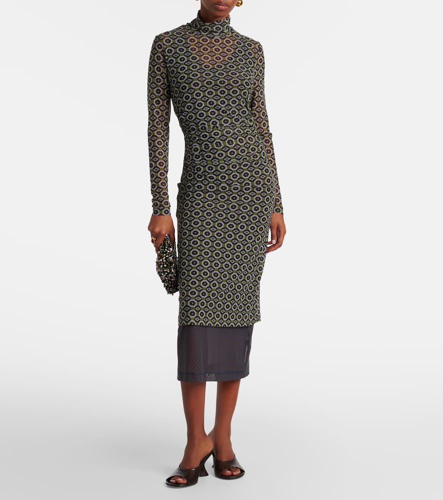 Printed midi dress