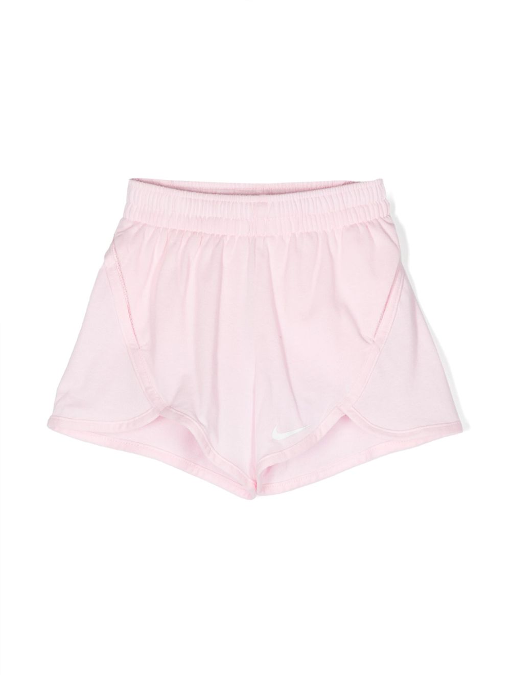 Swoosh-detail cotton-blend shorts - Pink