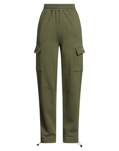 Woman Pants Military green Size S Cotton, Polyester