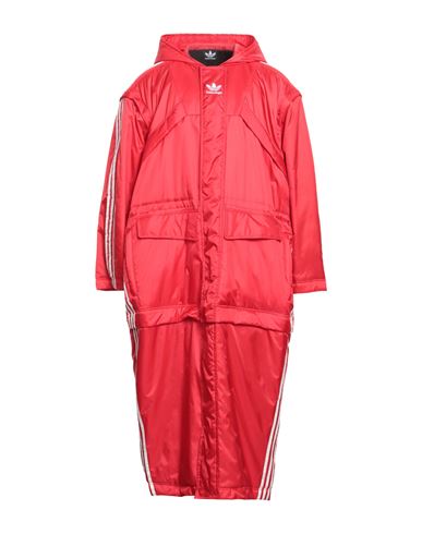 Man Coat Red Size 2 Polyamide, Polyester