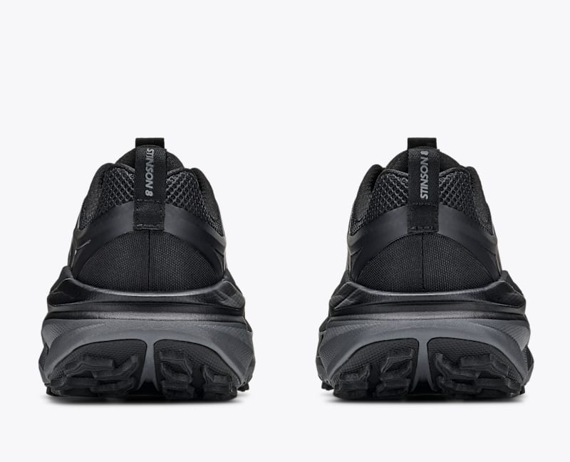 HOKA Women's Stinson 8 Shoes in Black/Outer Orbit