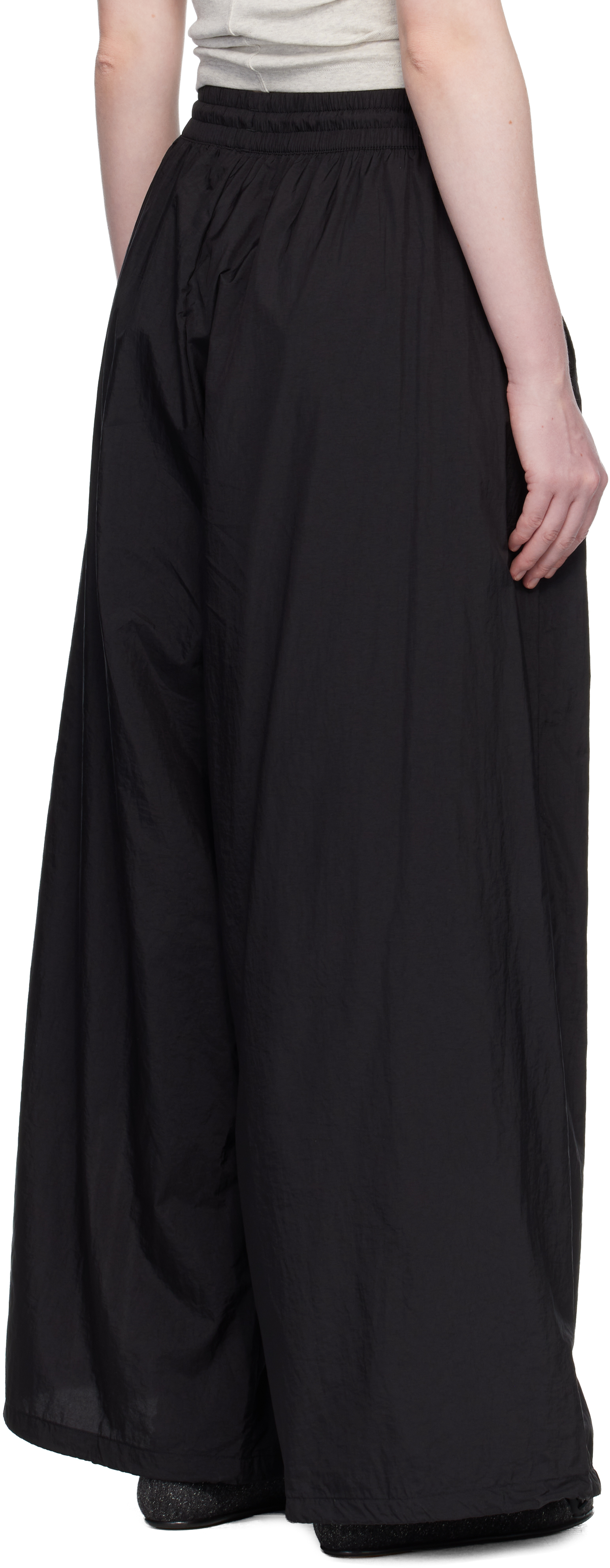 Black 3S Wide Track Pants