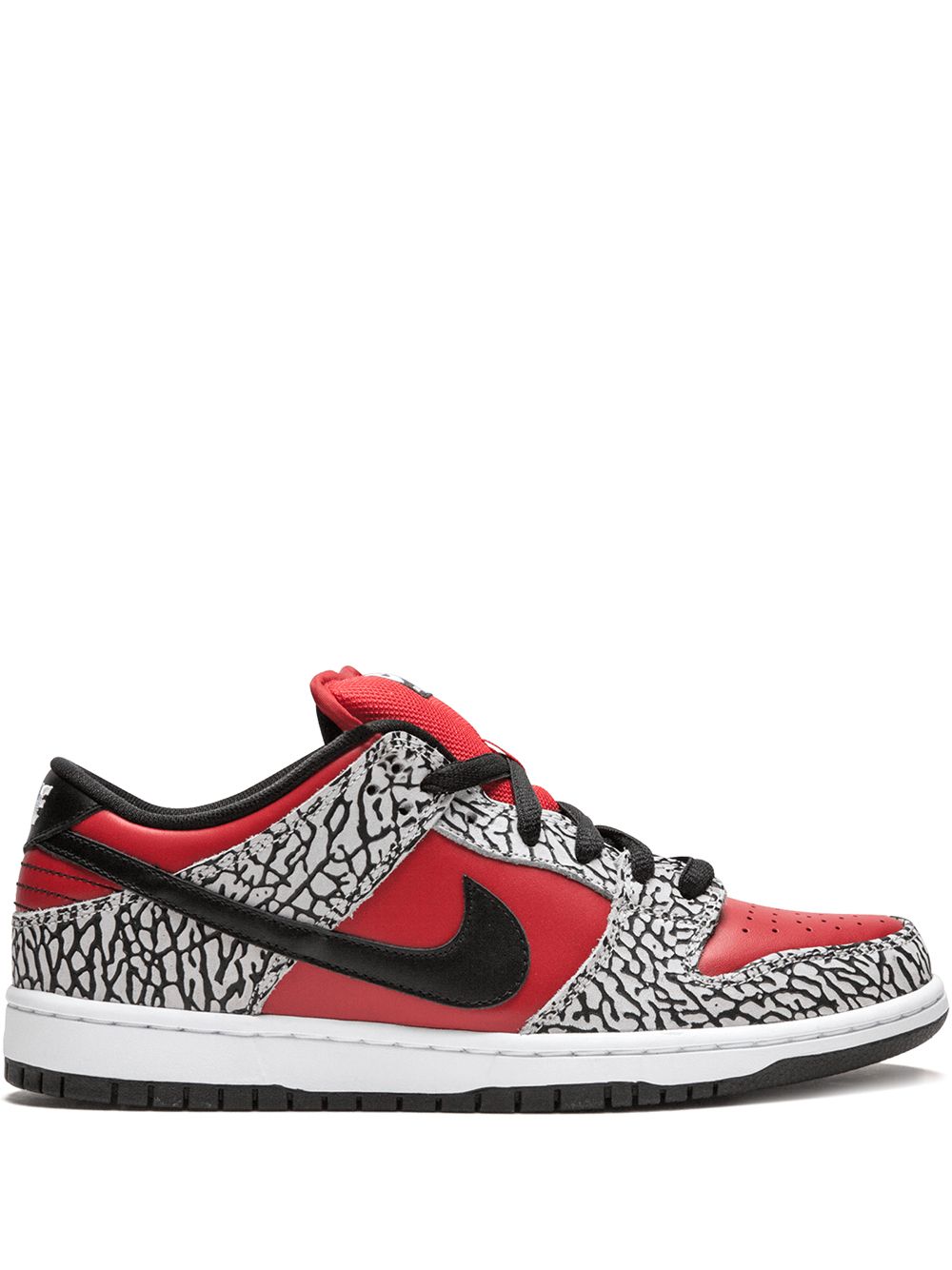 X Supreme SB Dunk Low Premium "Red Cement" sneakers