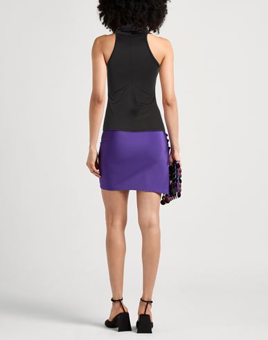 Woman Top Black Size 2 Polyester, Elastane