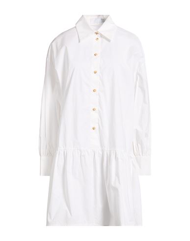 Woman Mini dress White Size 4 Cotton