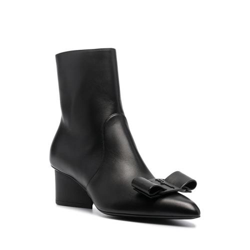 Viva bow-detail boots - Black