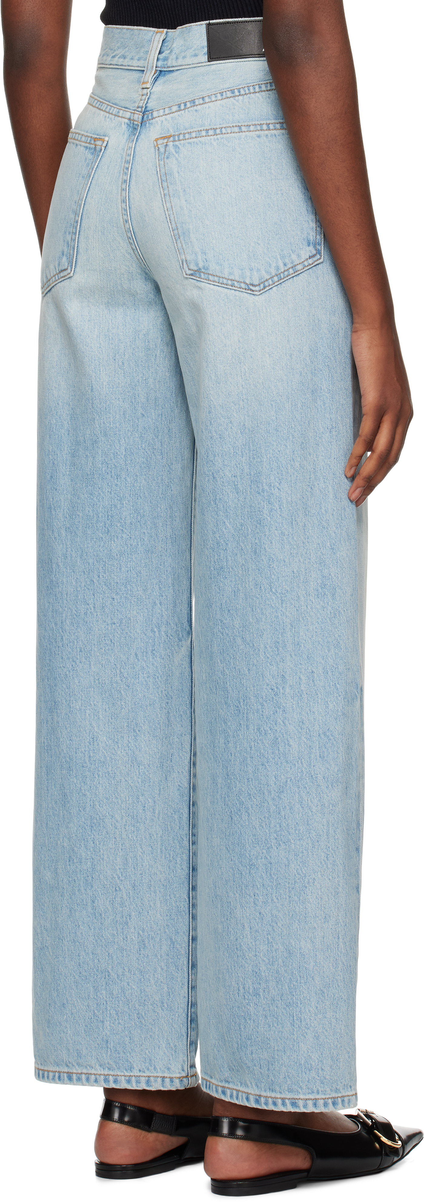 AMIRI Blue Wide Straight Jeans