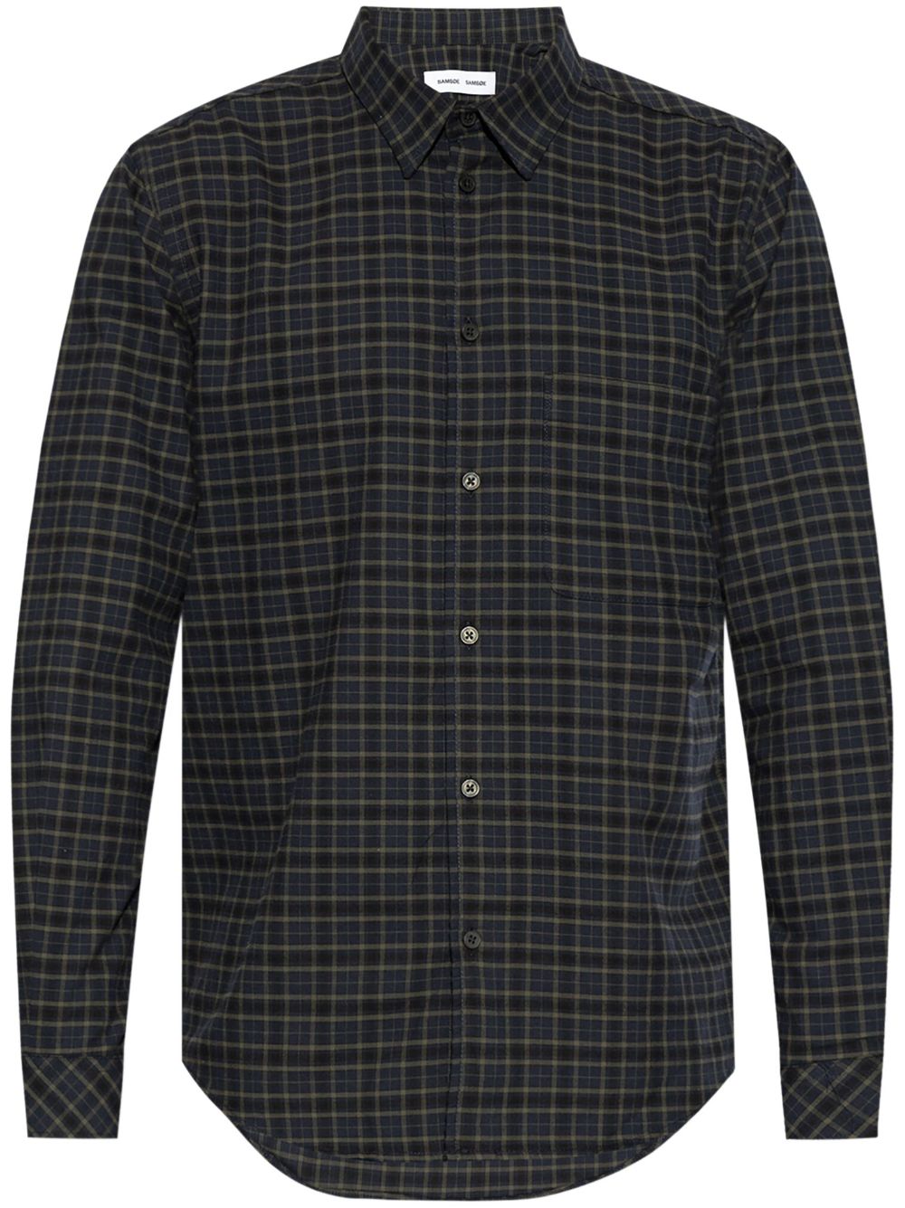 Check-print shirt - Blue