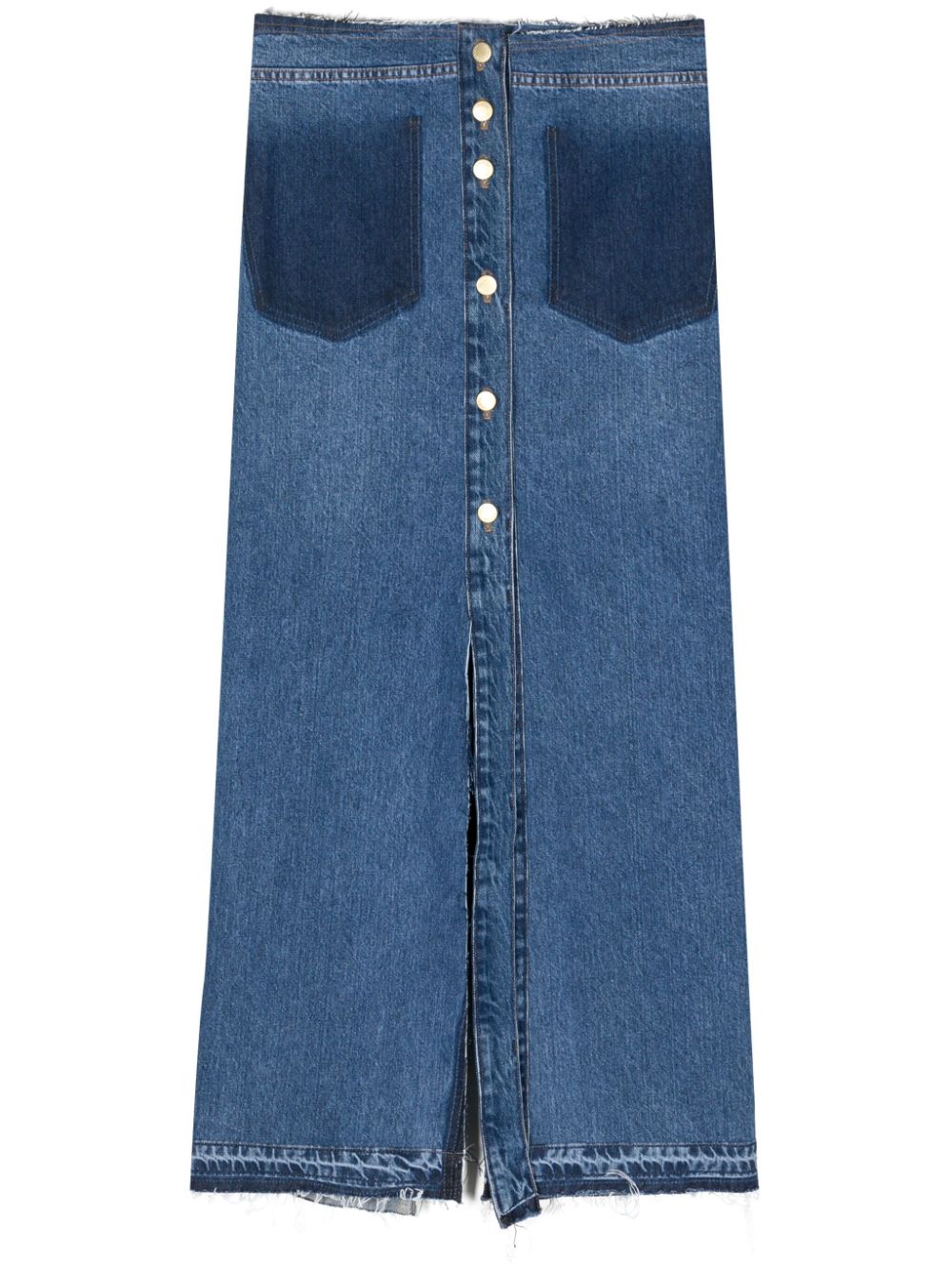 Elise denim maxi skirt - Blue