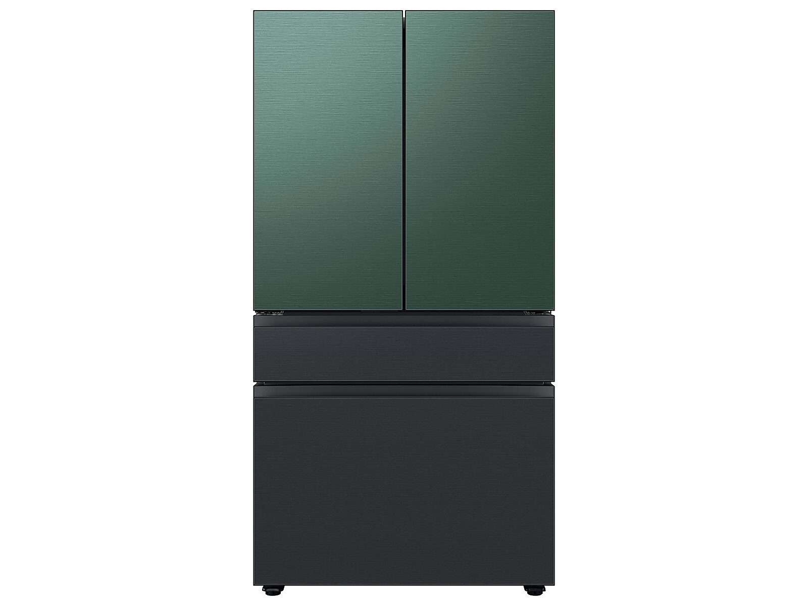 Bespoke 4-Door French Door Refrigerator Panel in Matte in Black Steel - Bottom Panel(RA-F36DB4MT/AA)