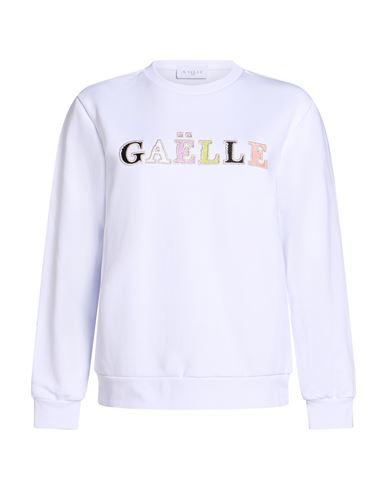 Woman Sweatshirt White Size 0 Cotton, Polyester, Elastane