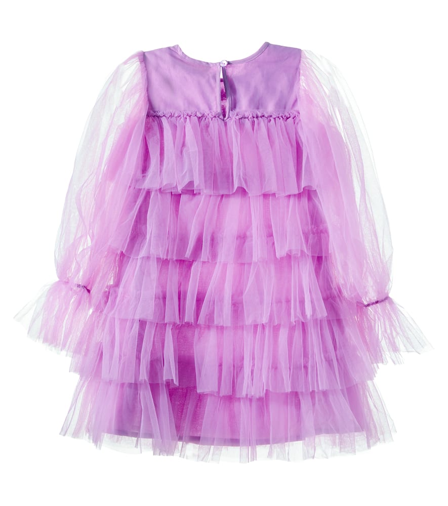Lady Violet embellished cotton tulle dress