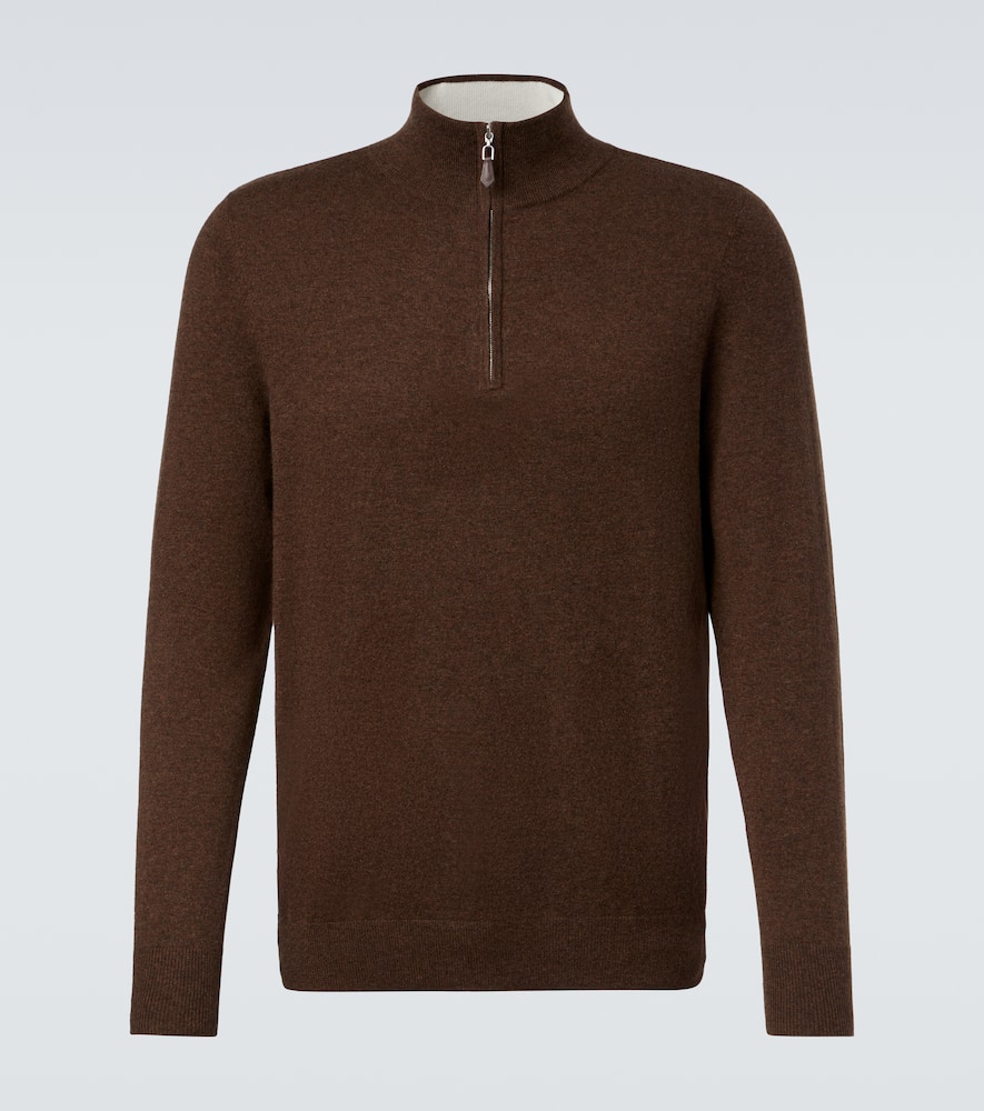 Mr Fenchurch cashmere half-zip sweater