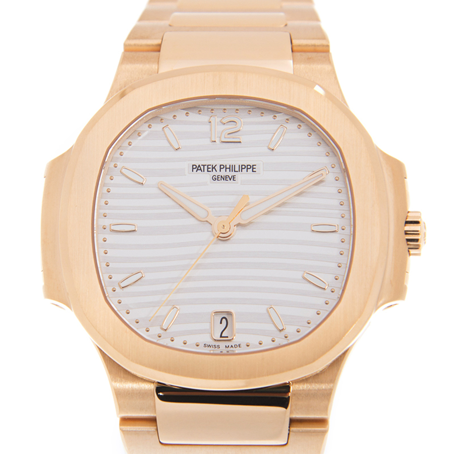 Nautilus 18kt Rose Gold Automatic Silver Dial Ladies Watch 7118-1R-001