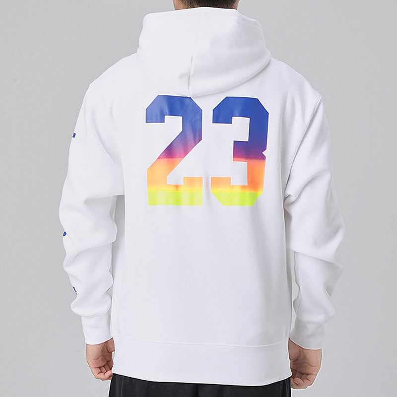 Air Sports Fleece Lined Hooded Jacket Men's White