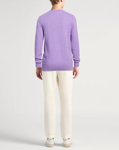 Man Sweater Mauve Size 42 Virgin Wool, Cashmere, Polyamide