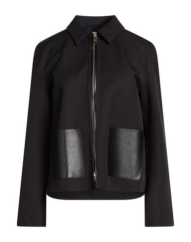 Woman Jacket Black Size 4 Cotton, Polyamide