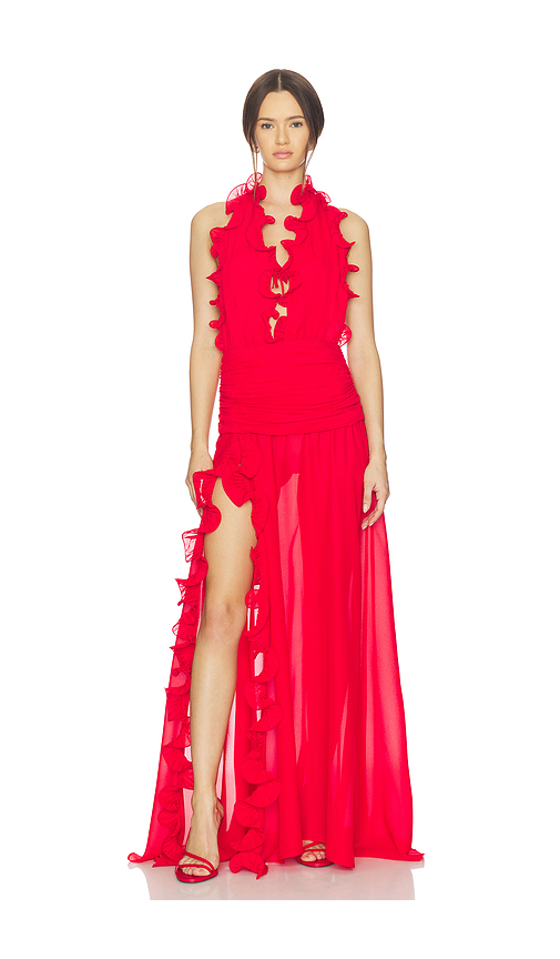 DELFI Ariella Dress in Red. L. Also in M, S