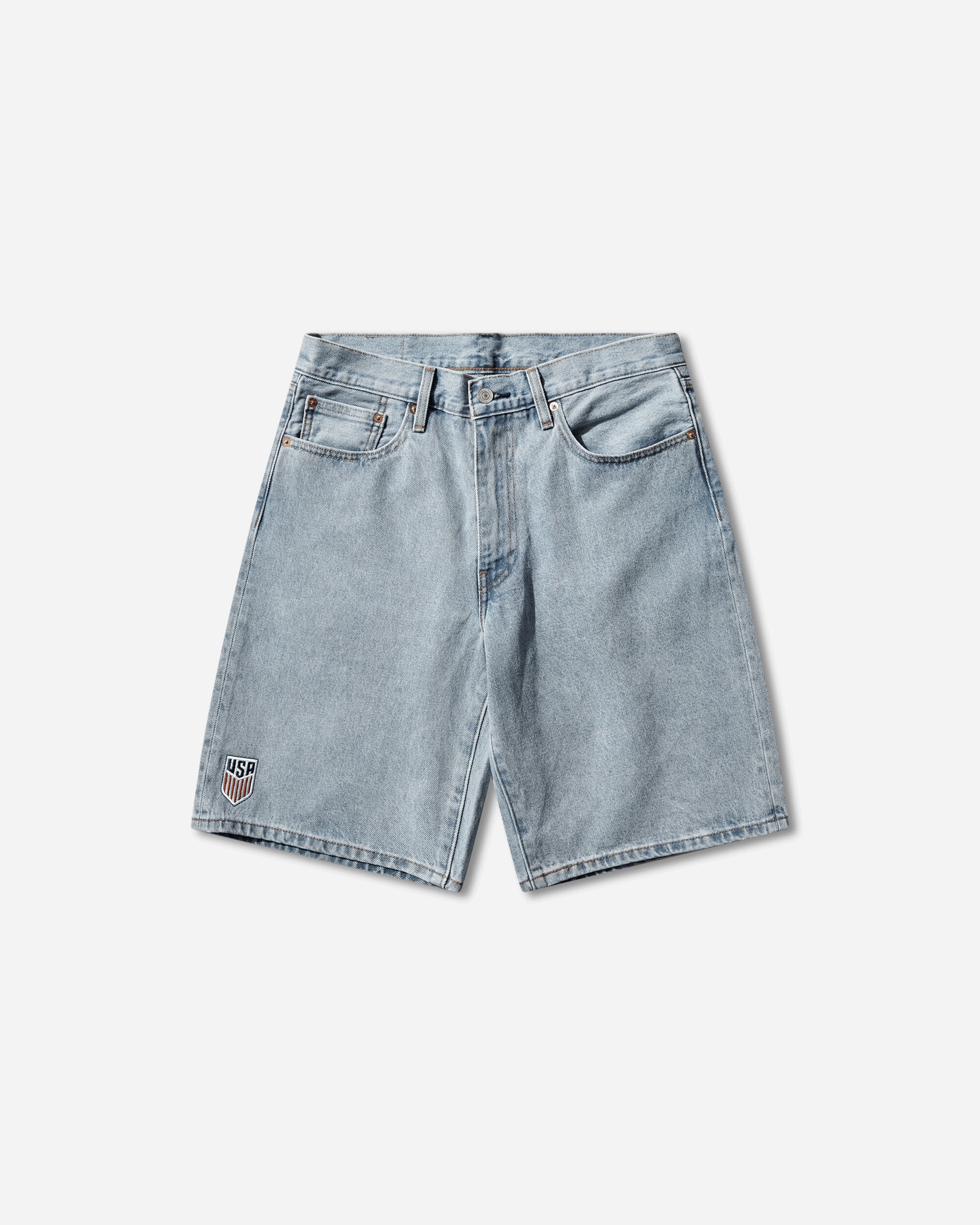 Men s U.S. Soccer 478 Baggy Shorts Light Wash