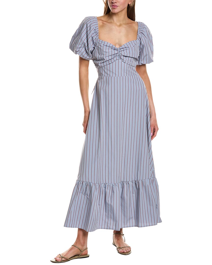 Striped Tie Back Maxi Dress