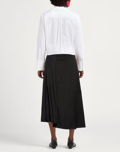 Woman Midi skirt Black Size 4 Cotton, Elastane