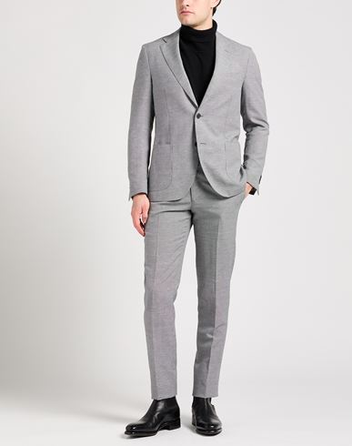 Man Suit Grey Size 38 Linen, Polyester