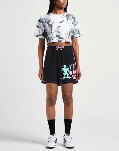 Woman Shorts & Bermuda Shorts Black Size L Cotton