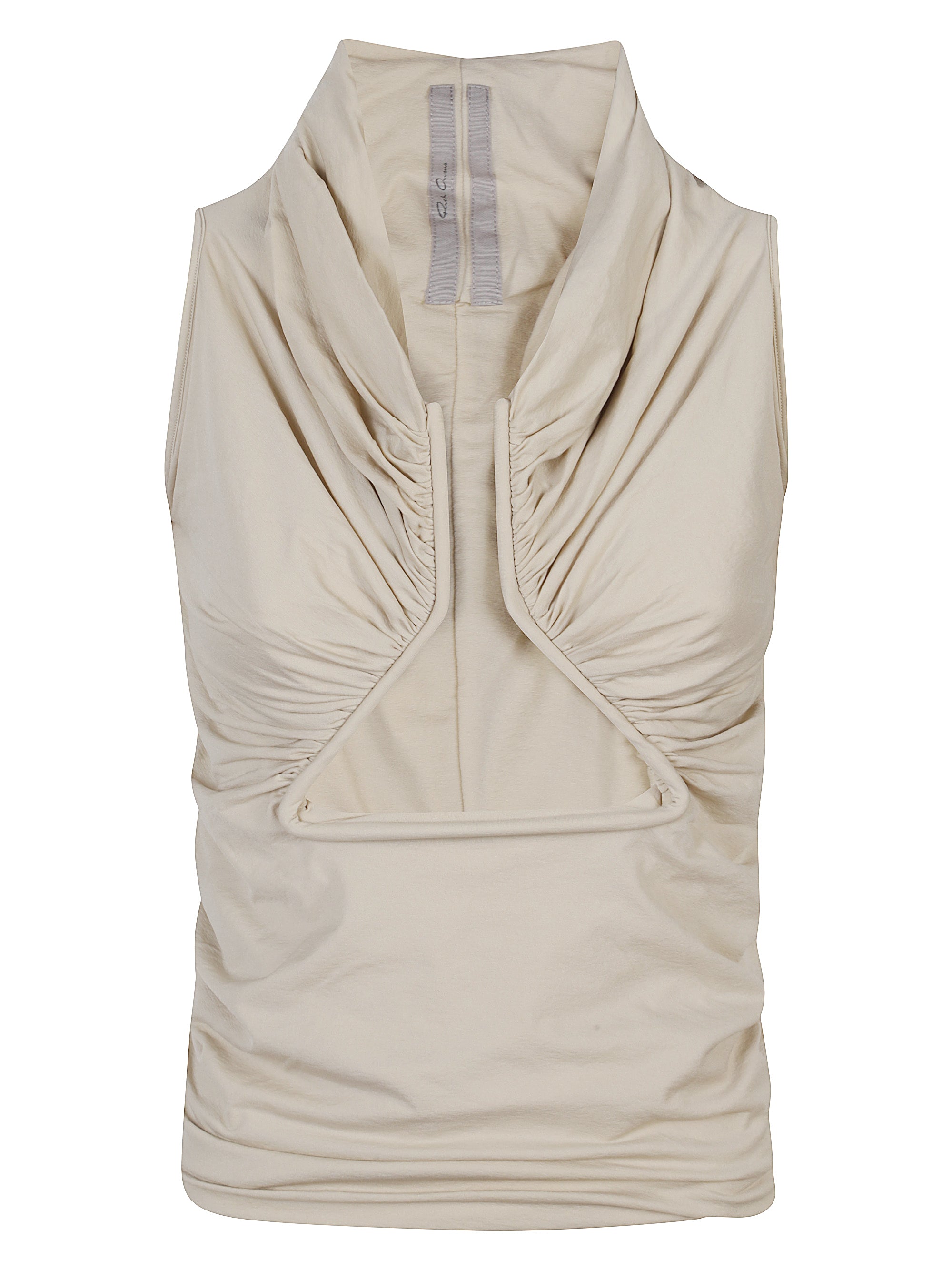 Structured Cut-Out Ruffle Top
