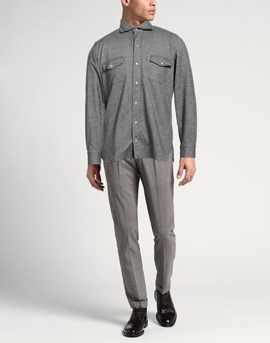 Man Shirt Charcoal Size M Cotton