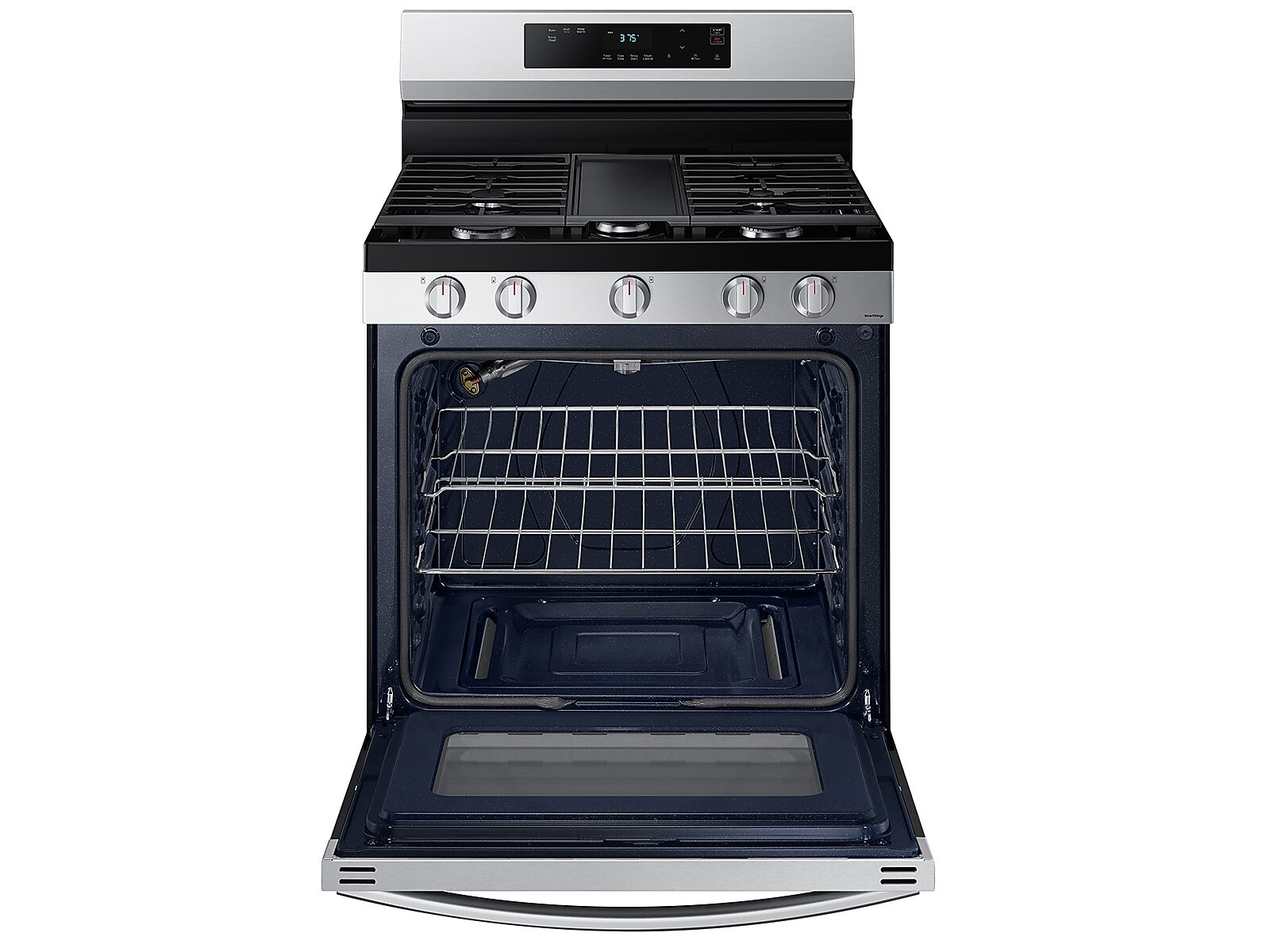 6.0 cu. ft. Smart Freestanding Gas Range with Integrated Griddle in Stainless Steel(NX60A6111SS/AA)