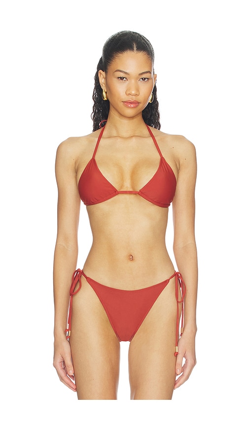 Juillet Hollis Bikini Top in Orange. - XS also in S