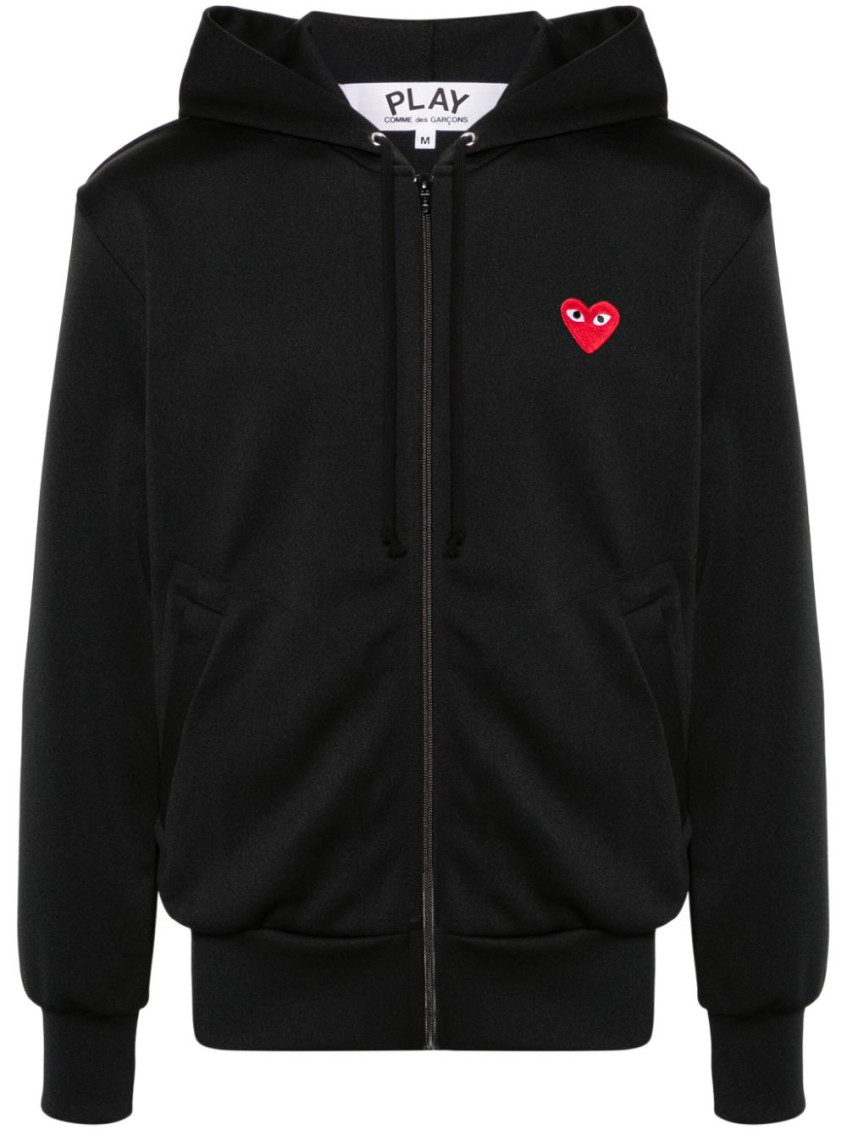 Black Logo Hood Sweatshirt