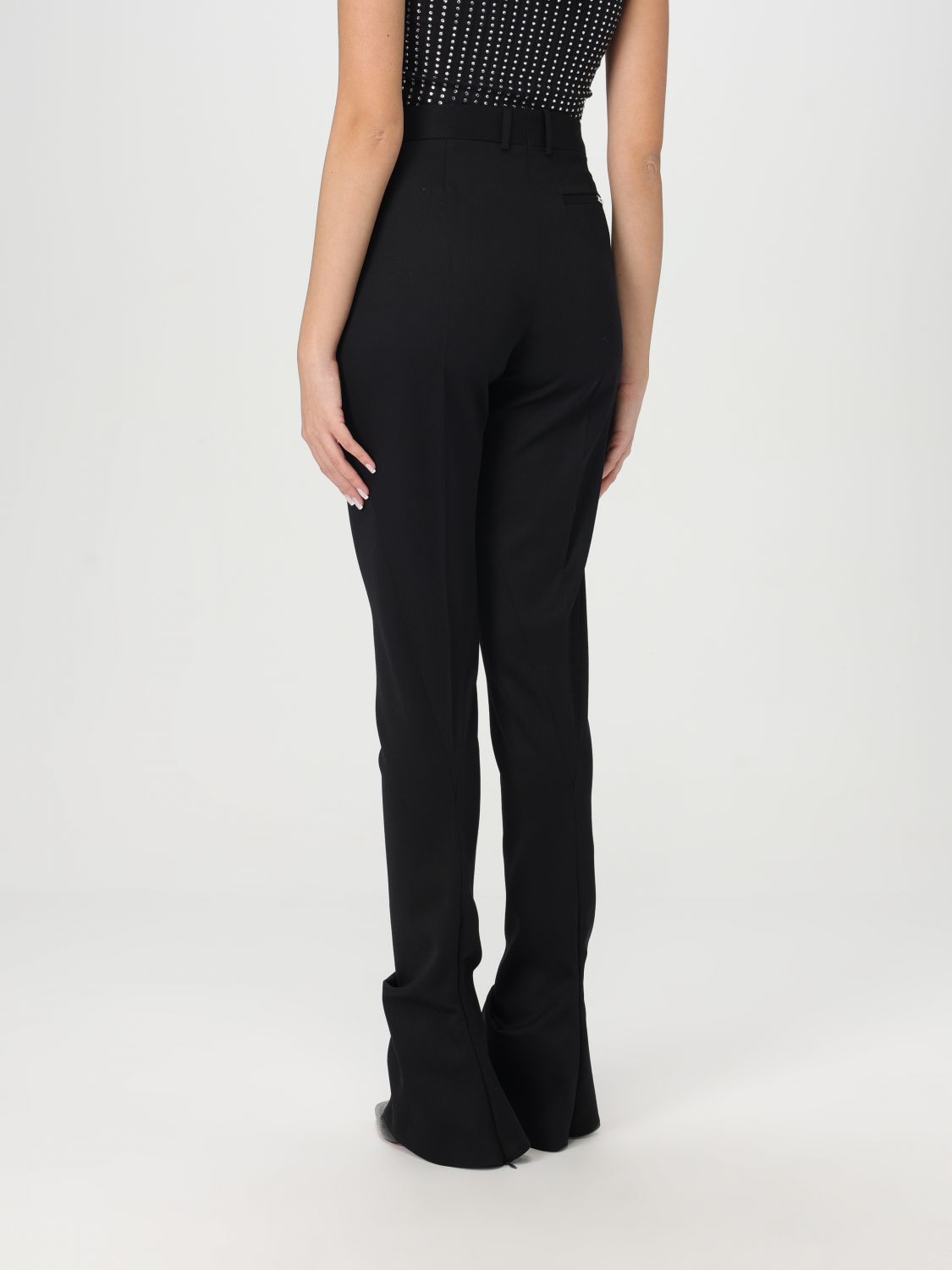 Virgin-wool tailored trousers - Neutrals