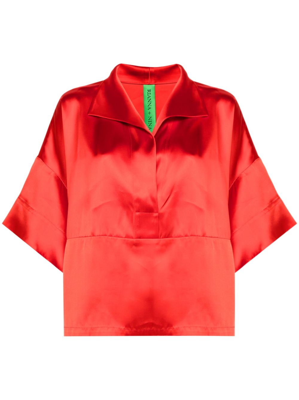 The Kipos Claudia Solid blouse - Red