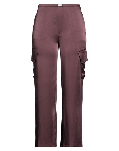 Woman Pants Chocolate brown Size 1 Acrylic, Viscose