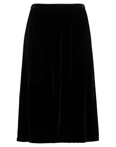 Woman Midi skirt Black Size 8 Viscose, Silk