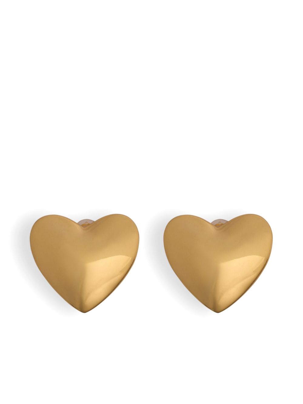 Heart clip-on earrings - Gold