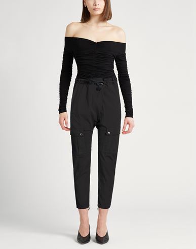 Woman Pants Black Size 6 Cotton, Elastane