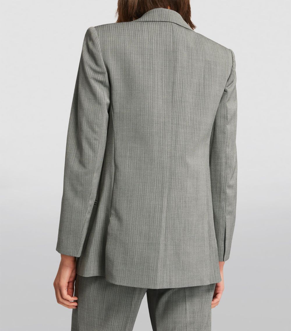 Virgin Wool-Blend Blazer